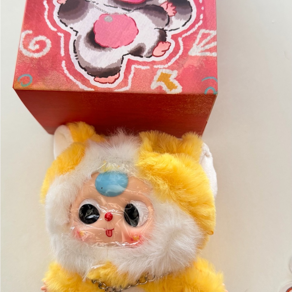 BABY THREE CATS AND DOGS with moveable BOBO Eyes